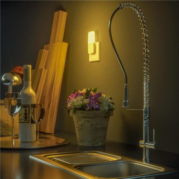 Plug in Night Light, Warm White LED Nightlights with Smart Dusk to Dawn Sensor - Picture 6 of 8